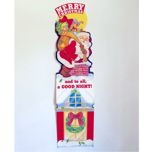 COPY - Extra long Vintage Santa Claus paper Diecut Christmas Detailed illustrat… - Picture 1 of 17